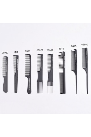 Shineyee Profesyonel Saç Tarakı - Anti Statik Karbon Fiber, Ergonomik Tutuşlu, Kaymaz Saplı