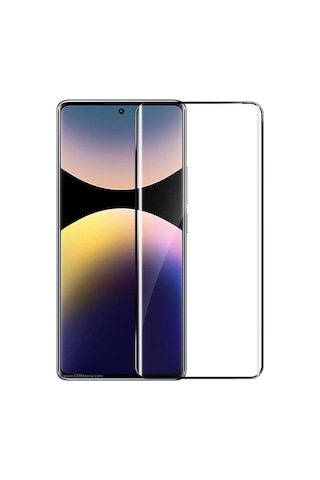 Xiaomi Redmi Note 14 Pro 5g Ekran Koruyucu Nano Tam Kapatan İnce Esnek Polymer Siyah Xiaomi Redmi Note 14 Pro 5g Ekran Koruyucu Nano Tam Kapatan İnce Esnek Polymer Siyah