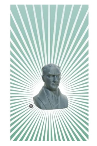 Gri Atatürk Heykeli Biblo Özel Tasarım