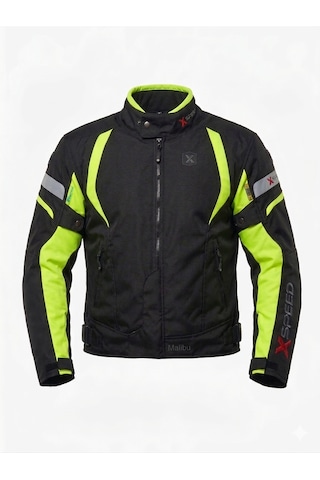 Xspeed Malibu 4 Mevsimlik Korumalı Motosiklet Montu Yeni Sezon Neon