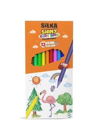 Hs12 12li Shiny Kuru Boya Çok Renkli