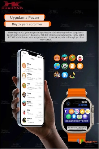 Watch 8 Ultra Akıllı Saat Hk 8 Ultra Amoled Ekran 2.02hd Nfc Gps Yeni Amiral Gemisi 49mm