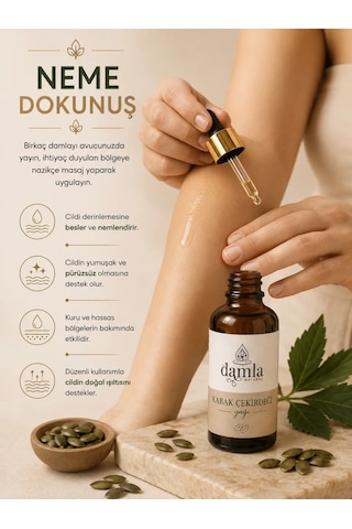 Biodamla Natural Kabak Çekirdeği Yağı 50 Ml