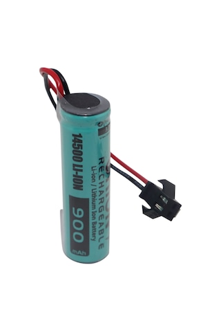 3.7V 14500 Li-Ion Siyah Soketli Oyuncak Araba Pili 14Mm X 50Mm Ö