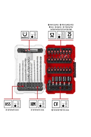 Einhell M-CASE 39 Parça Matkap Uç Seti - 49108763