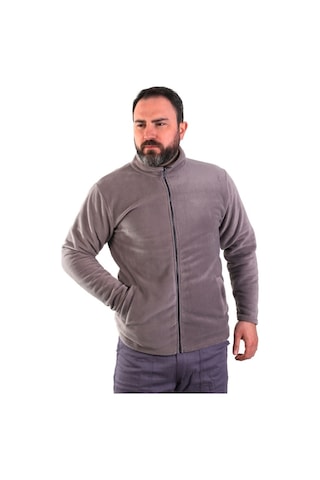 Eser - Fermuarlı Polar Mont - Gri