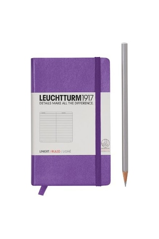 Mor Çizgili Defter Çok Renkli
