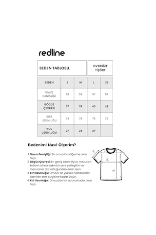 Redline Shift Erkek Oversize Tişört Mavı