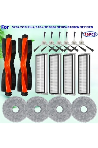 Motion003 16 Adet Xiaomi Robot Süpürge Aksesuarları S20 S10 Plus B108gl B105 B108cn B113cn U