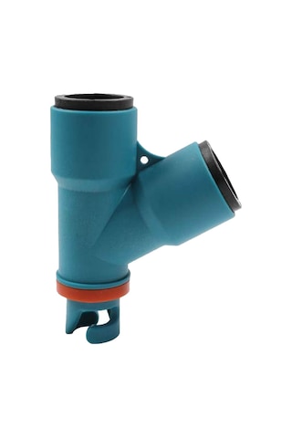 Şişme Bot Hava Valfi Adaptörü Çift Kafa Hava Pompası Adaptör Konnektörü Mavi