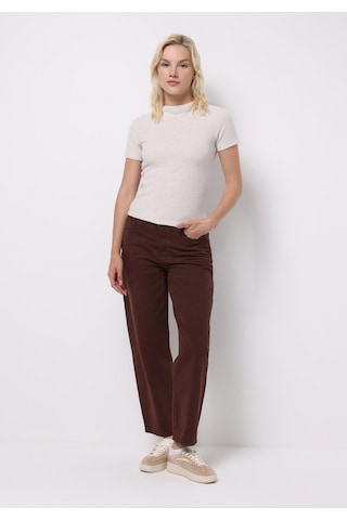 Colin's Colins Slim Fit Dik Yaka Düz Kadın Ekru Kısa Kol Tişört Cl1077100 Q1.v2 Ecm Ecru Melange