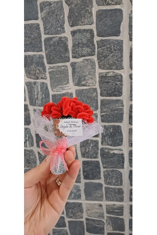 20 Adet - Hediyelik Magnet - Mini Buket Magnet- Nikah Hatırası , Söz Hatırası