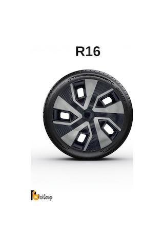Nissan Qashqai 16'' İnç Jant Kapağı 4 Adet Siyah Füme C114