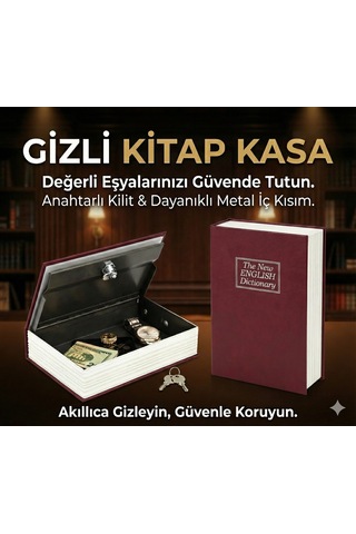 Kitap Görünümlü Gizli Kasa 3855796