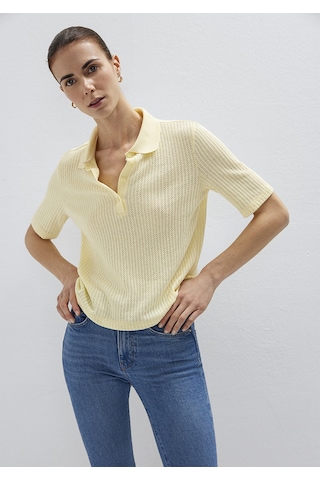 Mavi - Örme Sarı Polo Tişört 1614311-71315