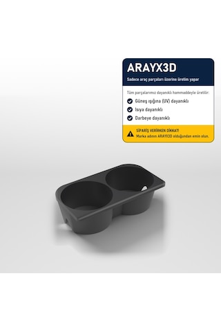Arayx3d Mercedes E Serisi Coupe C207 2010-2016 Uyumlu Orta Konsol Bardaklık Aparatı Siyah