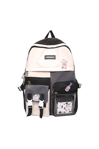 Wezone Şeffaf Sırt Çantası - Sevimli Anime Desenli Yumuşak Kız Çantası Mavi, Asılı Aksesuarlı MAvi