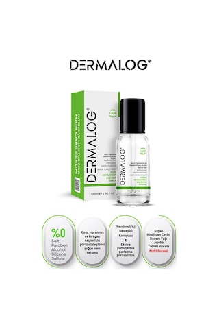 Dermalog Kuru ve Yıpranmış Saçlar İçin Yoğun Nemlendirici Saç Serumu 100 ML