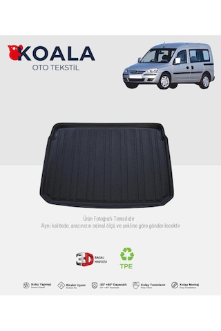 Opel Combo Koltuklu Van 2002-2011 3d Bagaj Havuzu