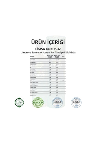 Gökçek Şifa Limsa Kokusuz 500 ML