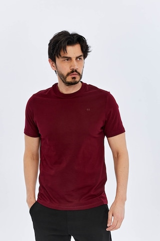 Süvari O Yaka Regular Bordo Erkek T-shirt Ts1014000475