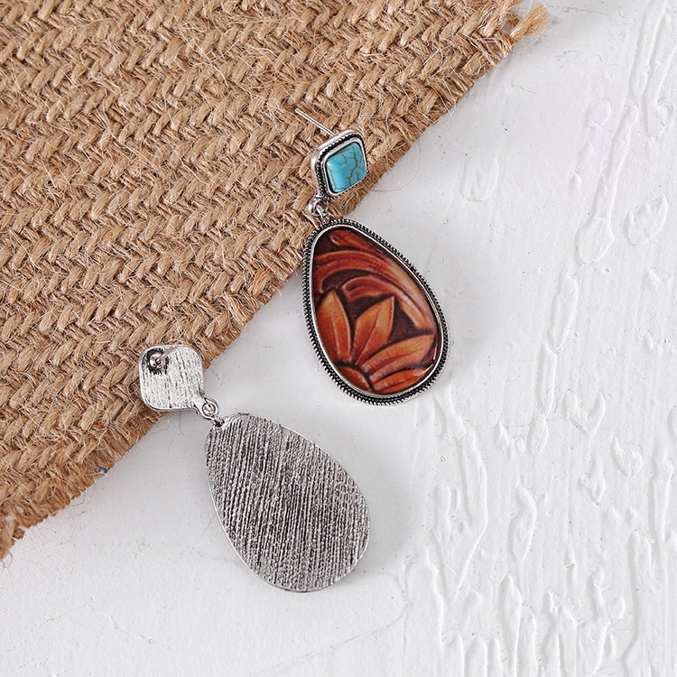 Lemestar Güneş Çiçekli Turkuaz Damla Kolye, Antik Gümüş Kahverengi, Moda Aksesuar, Kaliteli Malzeme, Şık Ve Dayanıklı, Kişisel Stiliniz İçin Diğer