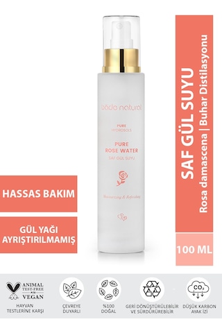 Bade Natural Gözenek Sıkılaştırıcı ve Arındırıcı Doğal Gül Suyu Tonik 100 ML