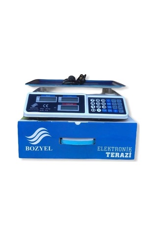 Dijital Göstergeli Elektronik Bakkal Kasap Manav Terazisi 40 Kg 5468 Çok Renkli
