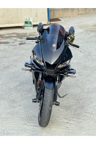 Yamaha İle Uyumlu R25 Rüzgar Kiti Parlak Siyah