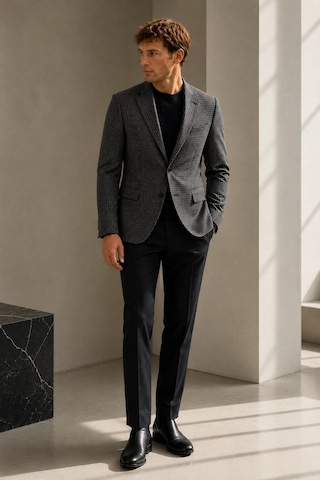 Alexandergardi Erkek Blazer Ceket Siyah - Beyaz