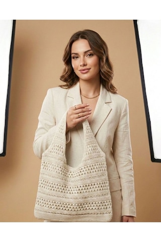 Luxetıque Kadın Plaj Çanta Model:xc20 Yeşil