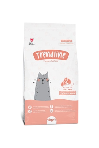 Trendline Kuzu Etli Ve Pirinçli Yetişkin Kedi Maması 1kg