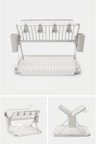 Tantitoni Açık Gri Katlanabilir Büyük Bulaşıklık