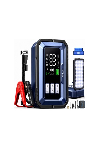 Jstar Js30 16000mah 7000a Bitik Akü Çalıştıran Jump Starter Akü Takviye Cihazı+lastik Şişirme+ Obd2 Araç Teşh