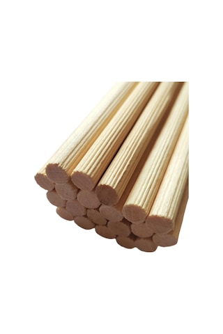 Ahşap Kavale Çubuk Çıta Yivli Kayın Kavela 15 Cm 12 Mm 30 Adet Ahşap Kavale Çubuk Çıta Yivli Kayın Kavela 15 Cm 12 Mm 30 Adet