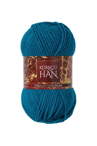 Kürkçü Han Dekor 100gr 100m El Örgü İpi Turkuaz