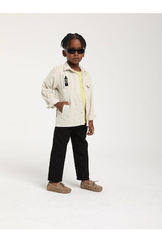 Erkek Bebek Yumuşak Dokulu Tek Cepli Ceket-15657 Yeşil