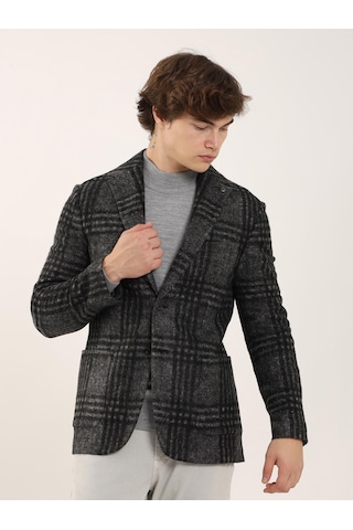 Dufy Siyah Erkek Slim Fit Mono Yaka Ceket - 94240 Siyah