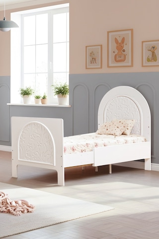 Mdf Beşik, Garden Büyüyen Beşik 90x130 - Garden Karyola 90x190 Beyaz