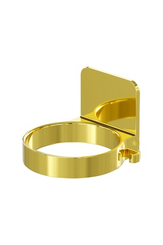 Banyo Saç Kurutucu Tutucular Uzay Tasarrufu Banyo Yatak Odası Yurtları İçin Darbe Kurutucu Tutucuları Gold