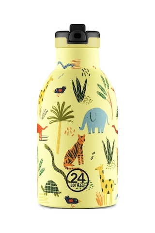 Clima Bottle Jungle Friends Pipetli Paslanmaz Çelik Termos 330 Ml Sarı