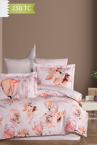 Varol 250 Tc Bambu Karışımlı Pamuk Saten Nevresim Takımı Tek Kişilik - Rossy Çok Renkli