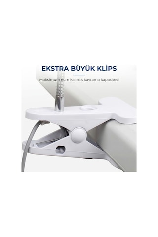 Kıskaçlı Akrobat Led Masa Lambası - Esnek Gövdeli Kitap Okuma Ve Çalışma Lambası Renkli