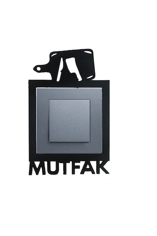 Mutfak Ahşap Priz Çerçevesi Dekorasyon