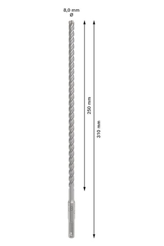 Bosch 1x Pro Sds Plus-5x Kırıcı Delici Delme Ucu Donatılı Beton, Beton, Ø 8,00 Mm, Professional Aksesuar Kırıcı Delici