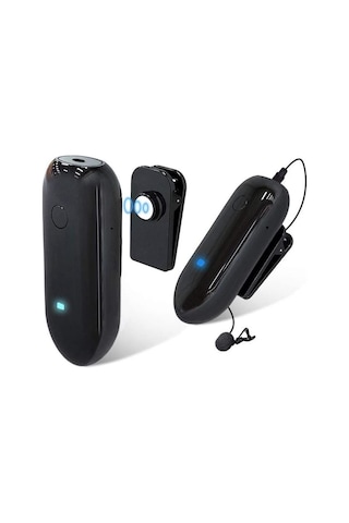 Lensgo 318C Siyah Kablosuz Tekli Yaka Mikrofonu Seti