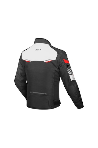 Ls2 Kışlık Mont Apex Evo H2o Siyah-beyaz İç Astarlı Kırmızı-siyah