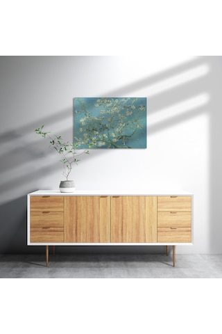 Cakasepetim Çiçek Açan Badem Agacı Van Gogh Ahşap Mdf Tablo