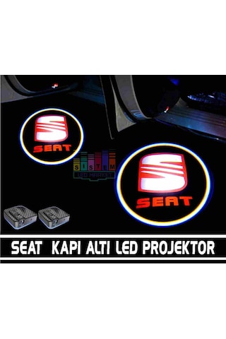 Seat Araçlar İçin Pilli Yapıştırmalı Kapı Altı Led Logo N11.8647