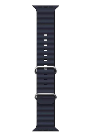 Microsonic Apple Uyumlu Watch Series 7 45mm Kordon Ocean Band Lacivert